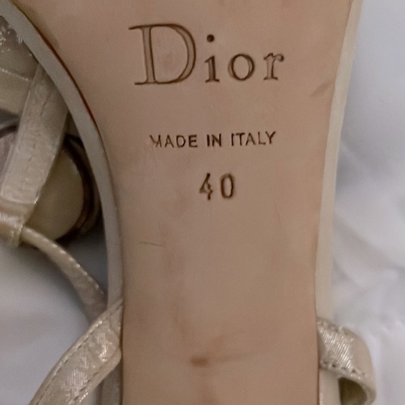 Christian Dior T-Strap Sandals 40 - Picture 14 of 14
